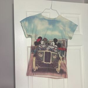 VTG Disney Mickey & Minnie Mouse Womens Tshirt Sz M Old Town Classic Collection